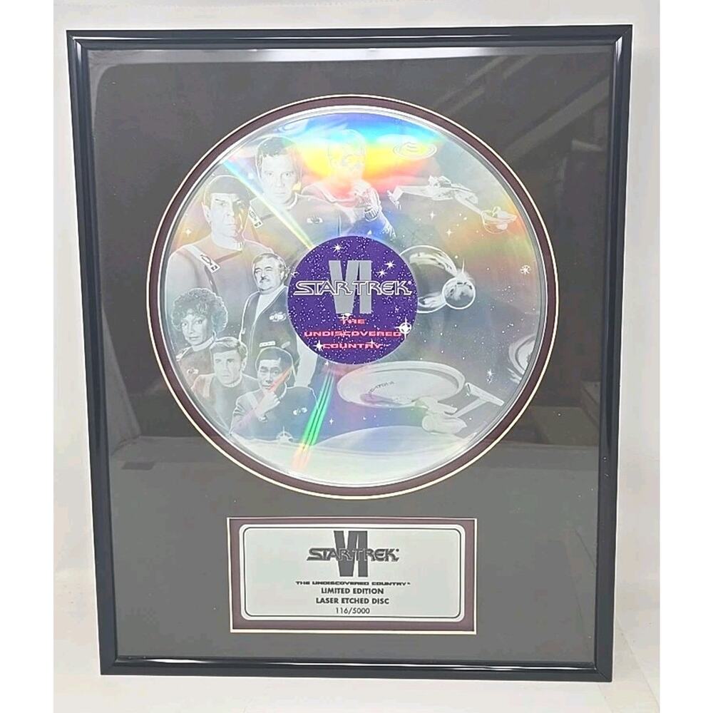 STAR TREK VI The Undiscovered Country Limited Edition 116/2500 Laser Etched Disc